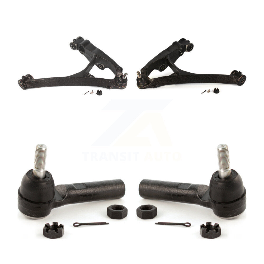 Front Suspension Control Arm Assembly & Tie Rod End Kit For GMC Savana 2500 AWD
