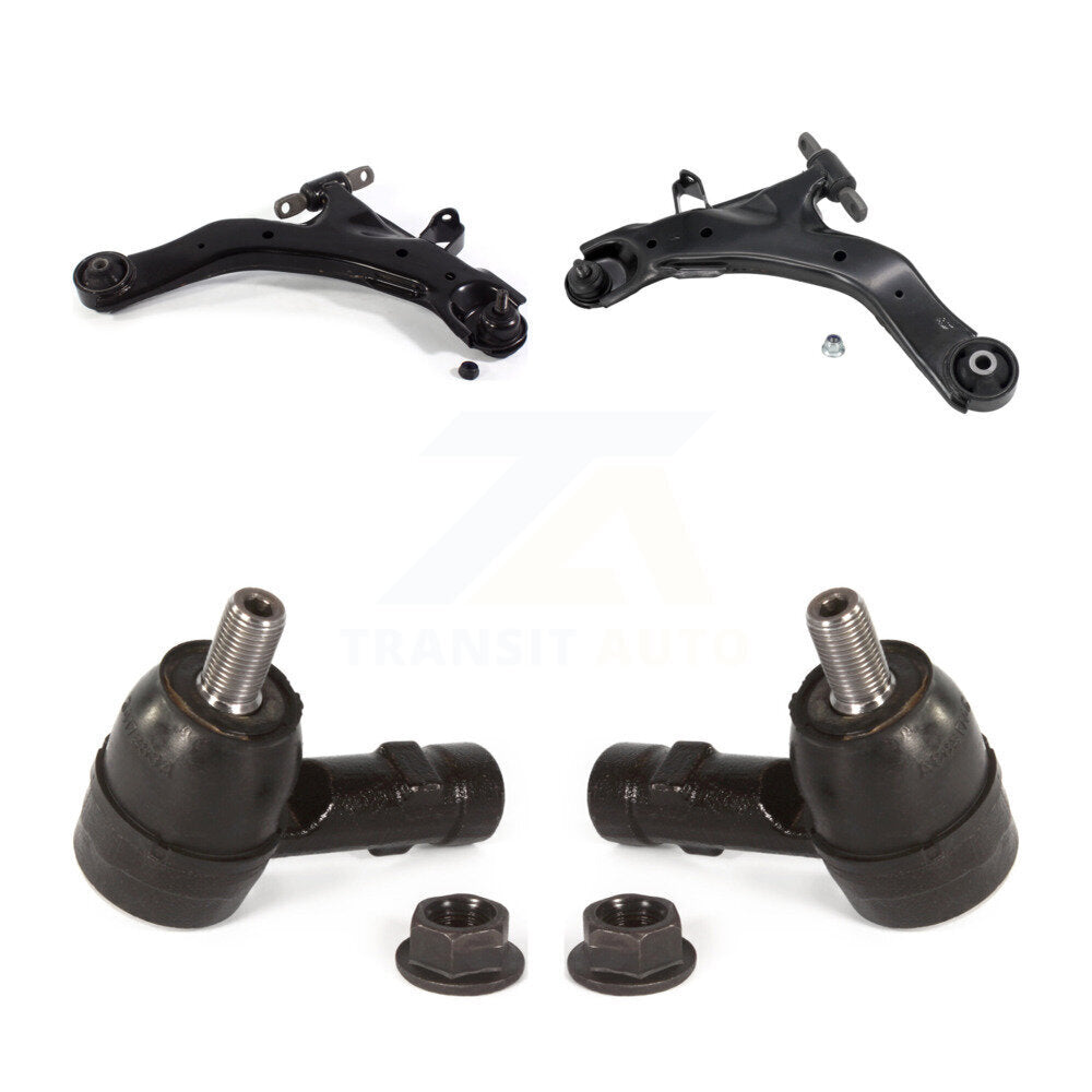 Front Suspension Control Arm Assembly & Tie Rod End Kit For Kia Spectra Hyundai