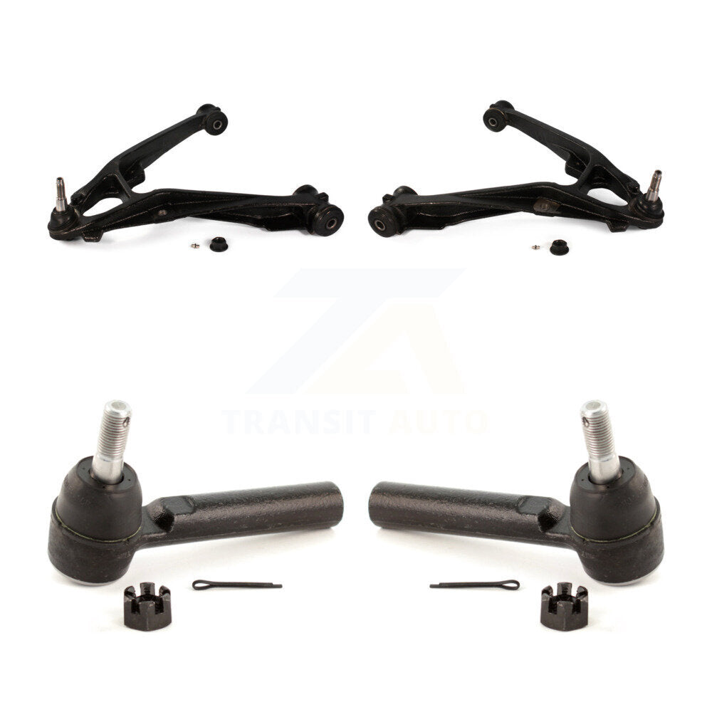 Front Suspension Control Arm Assembly & Tie Rod End Kit For Chevrolet GMC Sierra