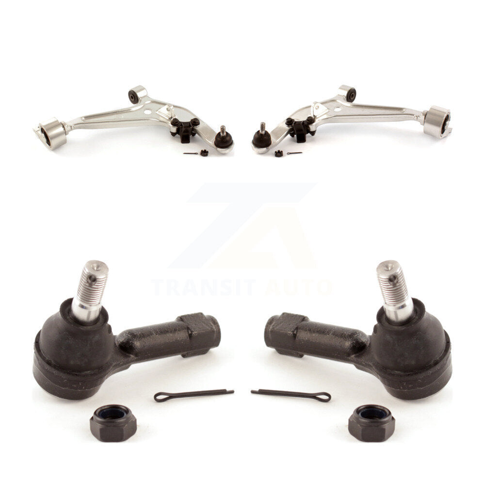 Front Suspension Control Arm Assembly & Tie Rod End Kit For 05-06 Nissan X-Trail