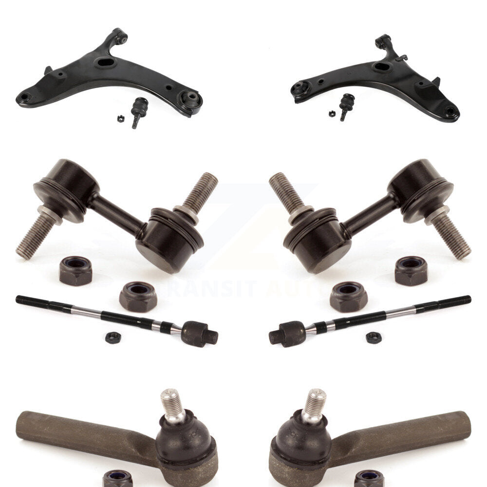 Front Control Arm & Ball Joint Tie Rod End Link Kit (8Pc) For Subaru Impreza WRX