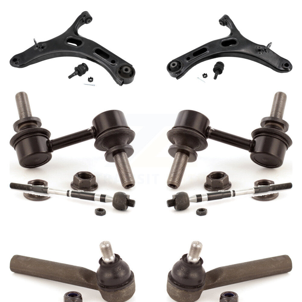 Front Control Arm Ball Joint Tie Rod End Link Kit (8Pc) For 10-14 Subaru Outback