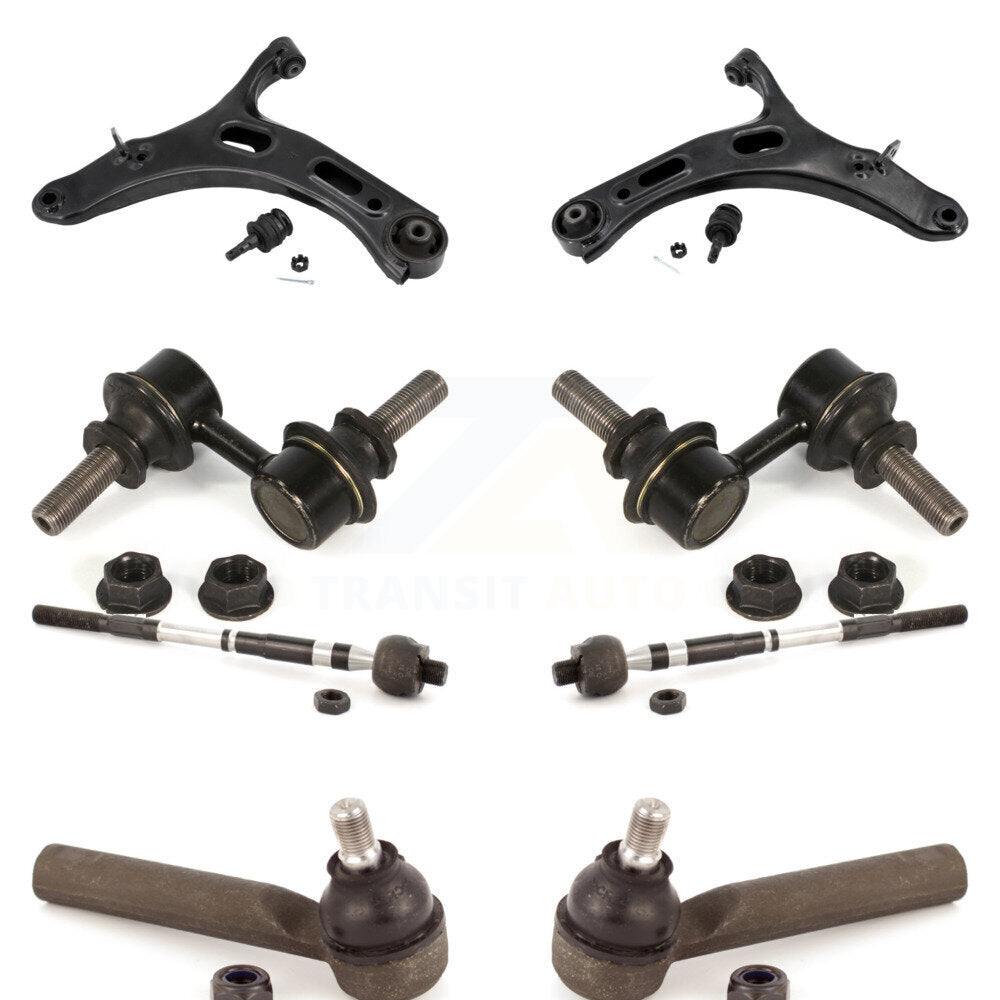 Front Control Arm Ball Joint Tie Rod End Link Kit (8Pc) For 10-14 Subaru Legacy