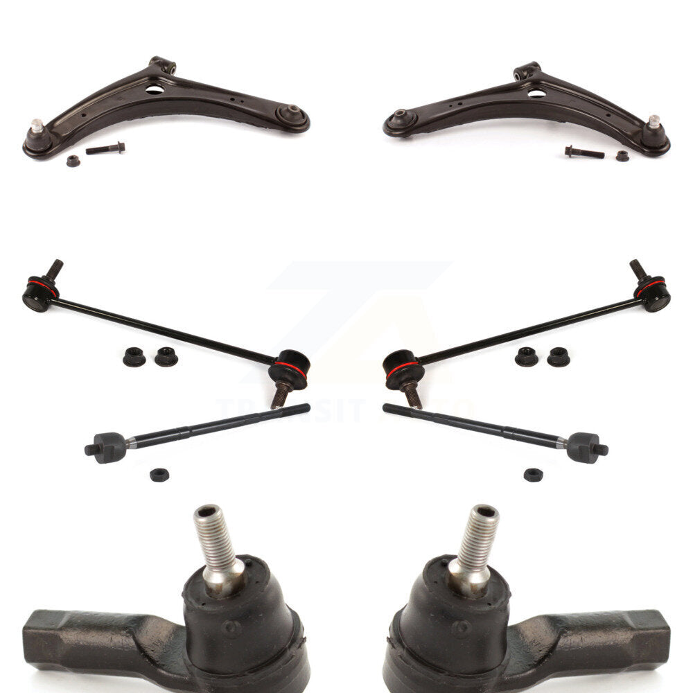 Front Arm And Ball Joint Tie Rod End Link Kit (8Pc) For Mitsubishi RVR Outlander