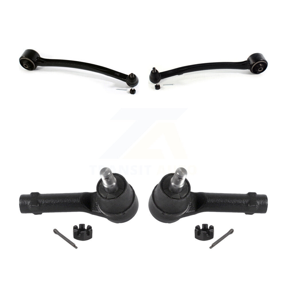 Front Suspension Control Arm Tie Rod End Kit For 2010-2016 Hyundai Genesis Coupe
