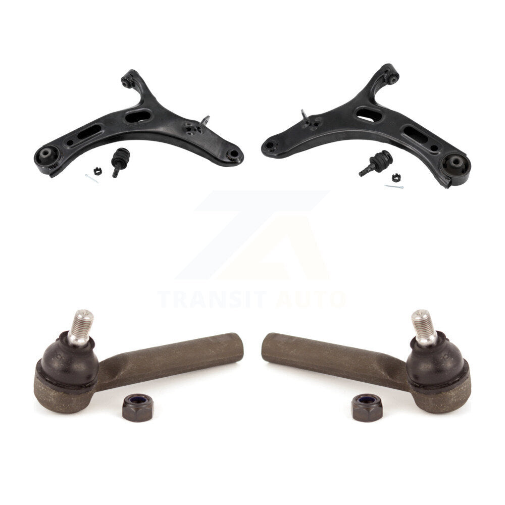 Front Suspension Control Arm Tie Rod End Kit For 2010-2014 Subaru Outback Legacy