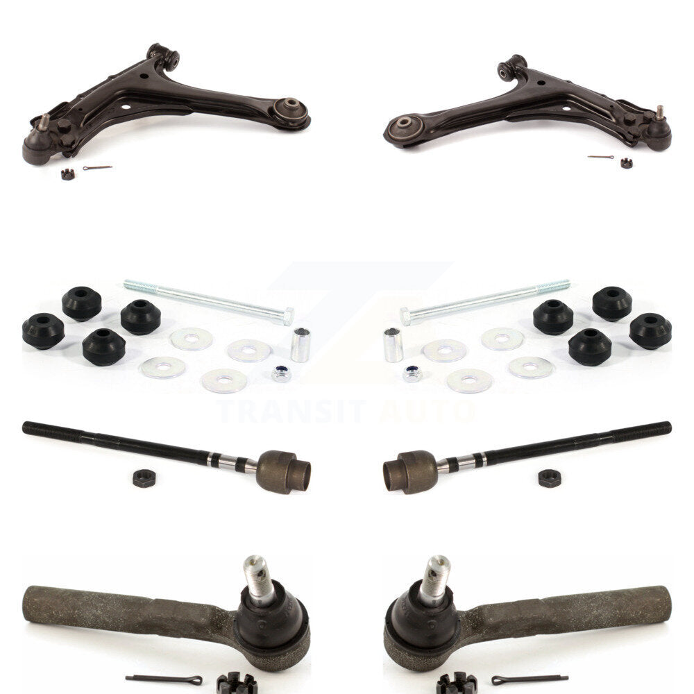 Front Control Arm & Ball Joint Tie Rod End Link Kit (8Pc) For Chevrolet Cavalier