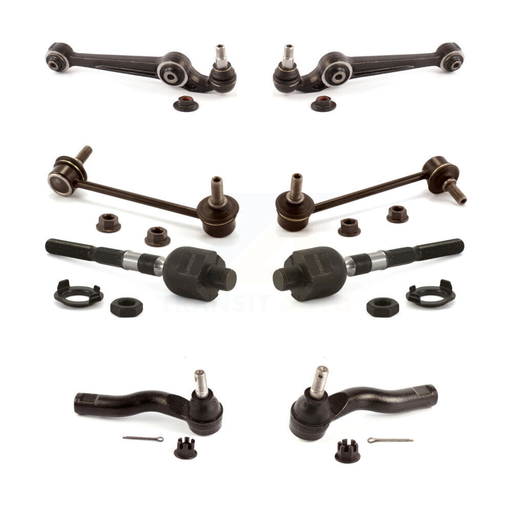 Front Control Arm Ball Joint Tie Rod End Link Kit (8Pc) For Mazda 6 Ford Fusion