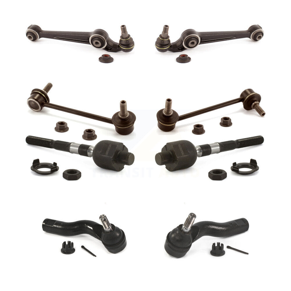 Front Control Arm Ball Joint Tie Rod End Link Kit (8Pc) For 10 Ford Fusion 3.5L