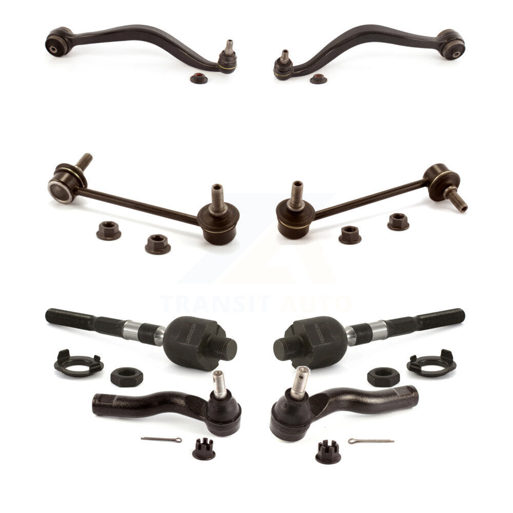 Front Control Arm Ball Joint Tie Rod End Link Kit (8Pc) For Ford Fusion Mazda 6