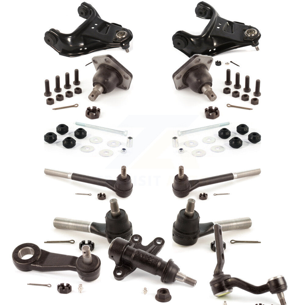 Front Control Arms Assembly And Lower Ball Joints Tie Rods Link Sway Bar Kit For