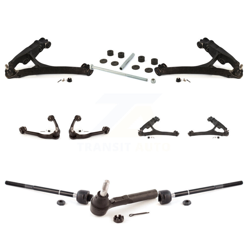 Front Arms & Lower Ball Joints Tie Rods Link Sway Bar Kit (10Pc) For GMC Sierra