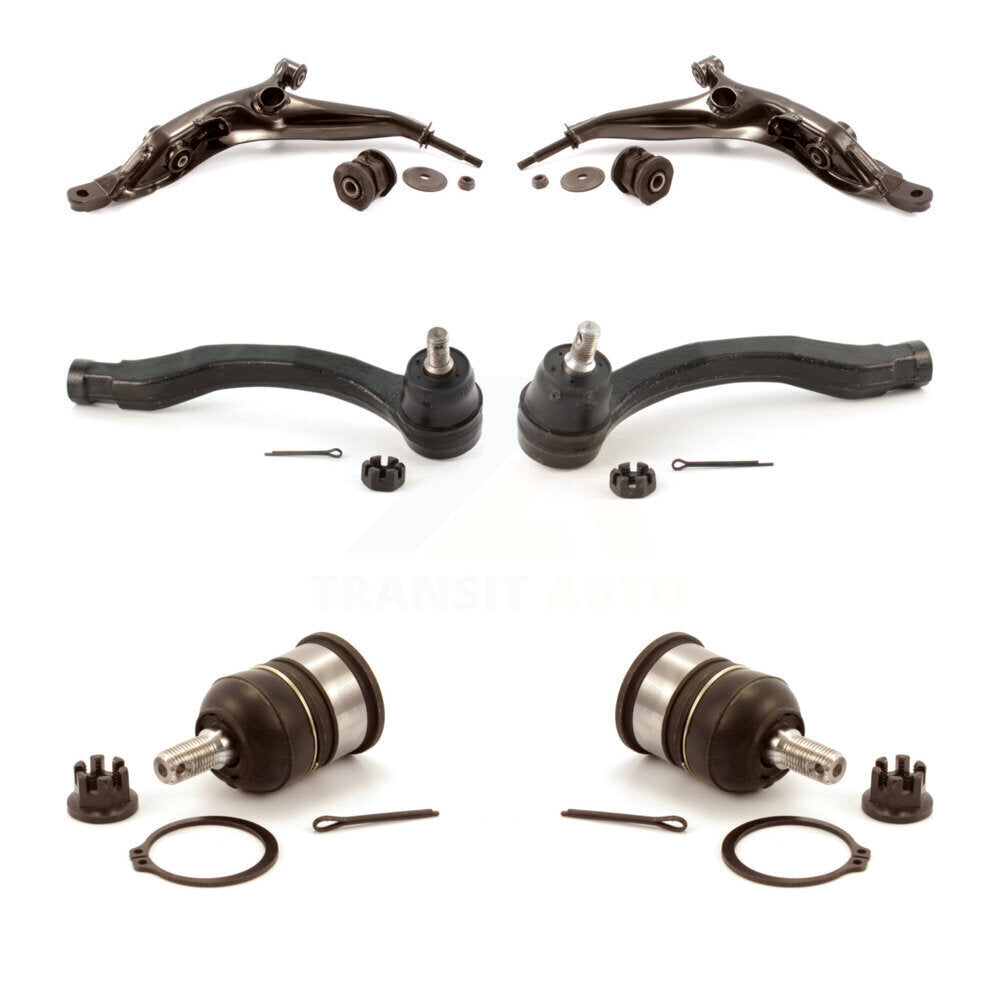 Front Suspension Control Arm Tie Rod End And Ball Joint Kit (6Pc) For Honda CR-V