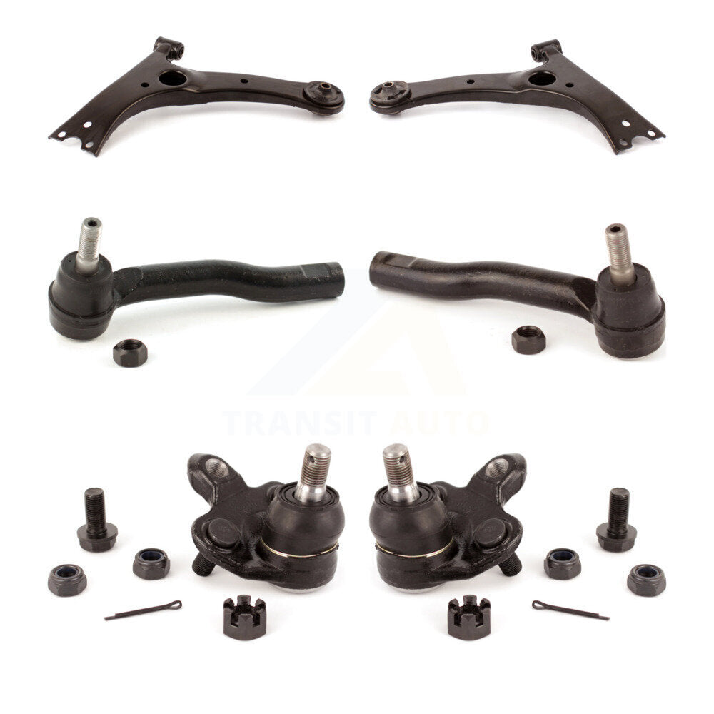 Front Suspension Arm Tie Rod End & Ball Joint Kit (6Pc) For 03-08 Toyota Corolla