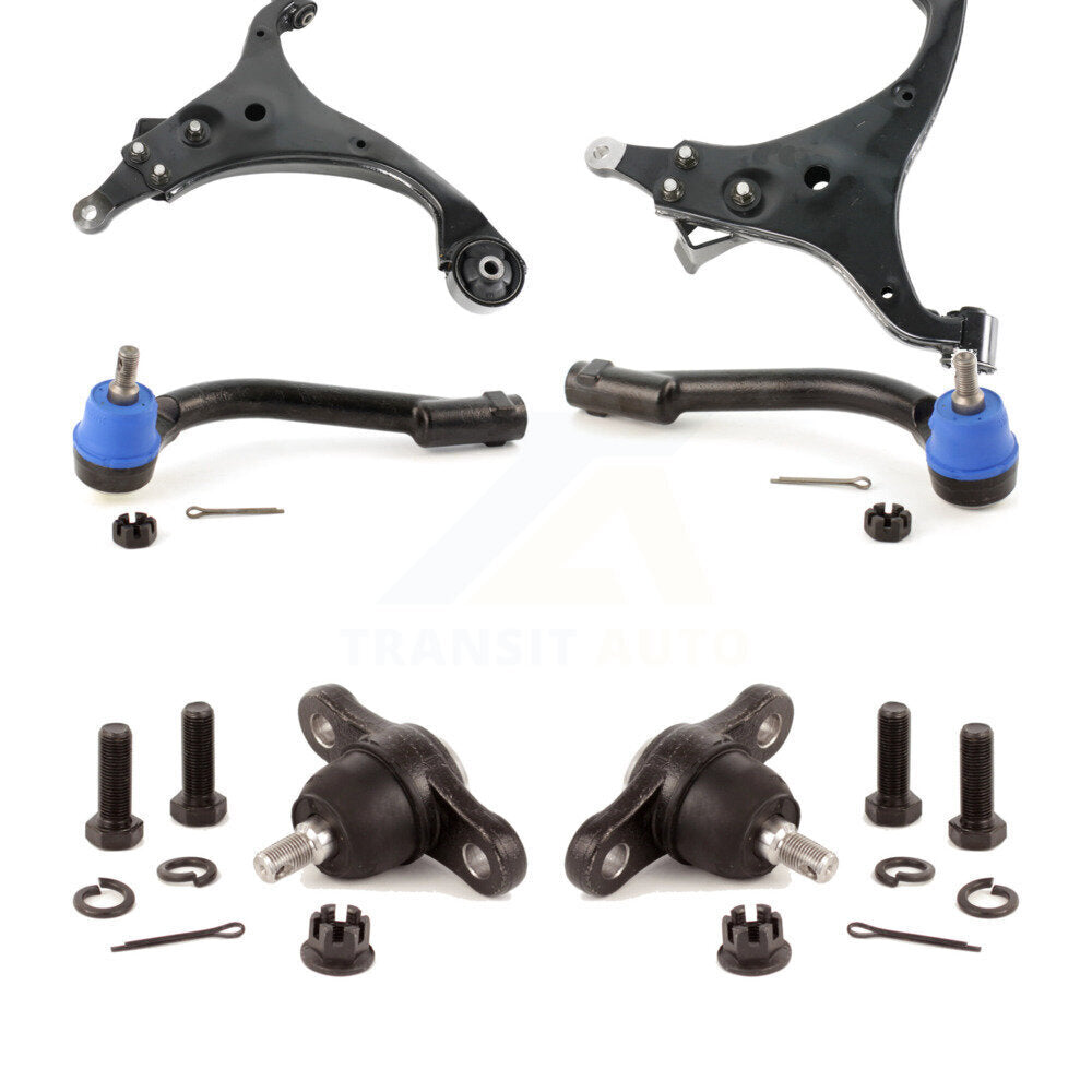 Front Suspension Control Arm With Tie Rod End Ball Joint Kit (6Pc) For Kia Rondo
