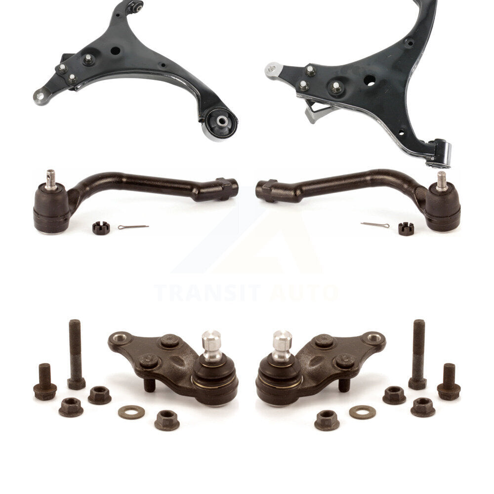 Front Suspension Control Arm Tie Rod End And Ball Joint Kit (6Pc) For Kia Optima