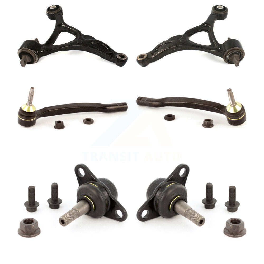 Front Suspension Control Arm Tie Rod End And Ball Joint Kit (6Pc) For Volvo XC90