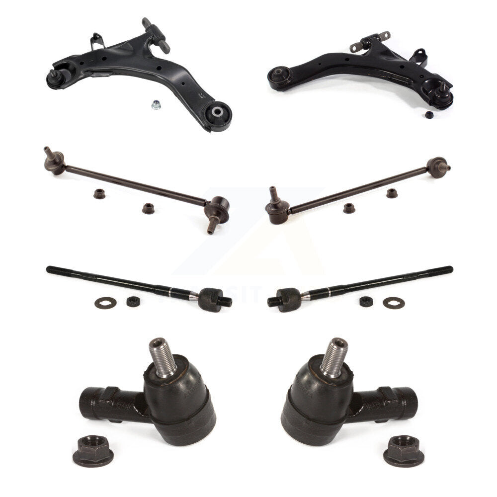 Front Control Arm And Ball Joint Tie Rod End Link Kit (8Pc) For Hyundai Tiburon