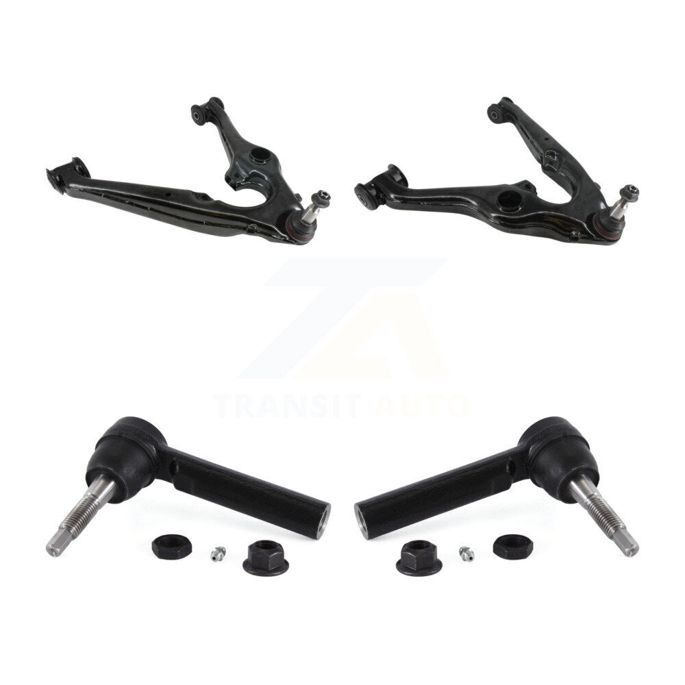 Front Suspension Control Arm Assembly & Tie Rod End Kit For GMC Chevrolet Sierra