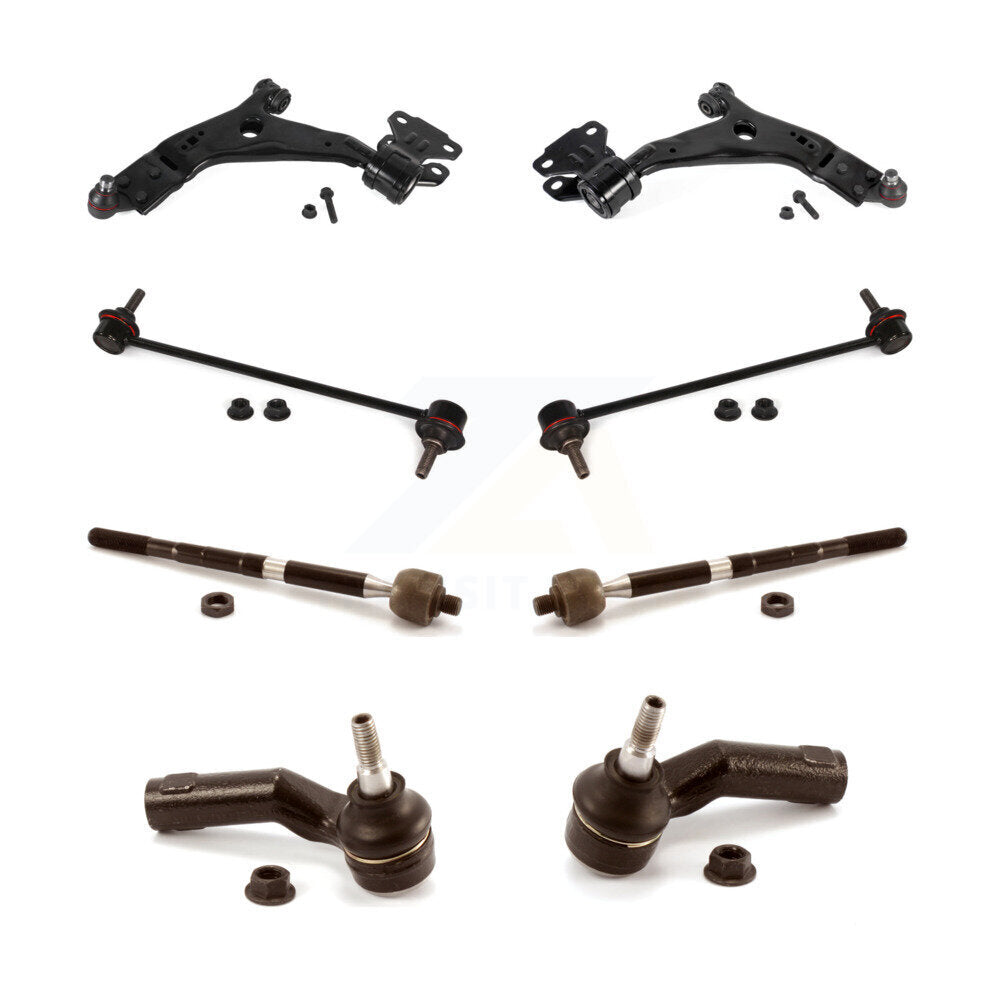 Front Control Arm & Ball Joint Tie Rod End Link Kit (8Pc) For Ford Focus Transit