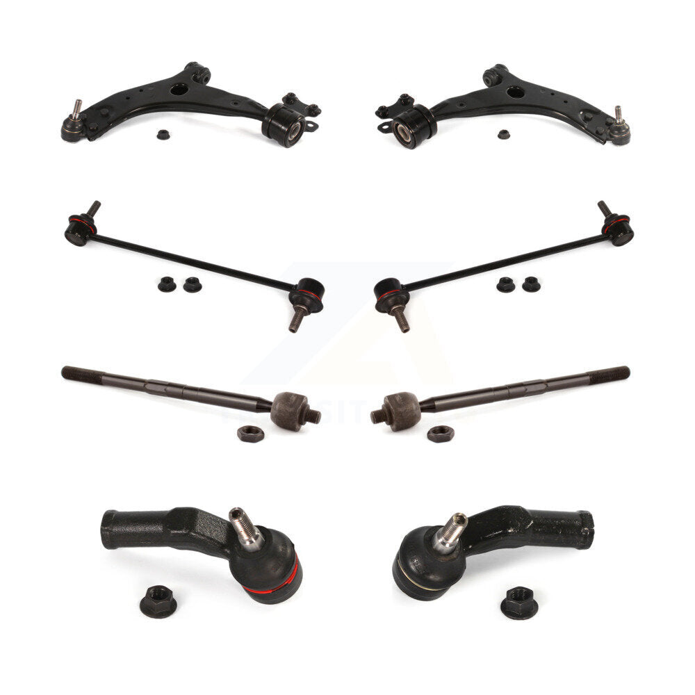 Front Control Arm & Ball Joint Tie Rod End Link Kit (8Pc) For Volvo S40 V50 C70