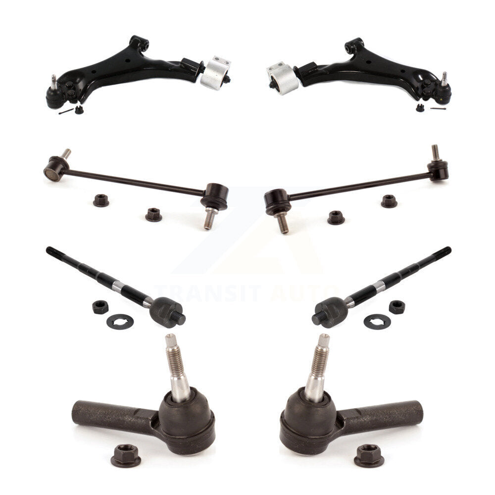 Front Control Arm & Ball Joint Tie Rod End Link Kit (8Pc) For Chevrolet Equinox