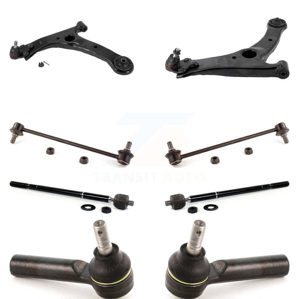 Front Control Arm And Ball Joint Tie Rod End Link Kit (8Pc) For Toyota Corolla