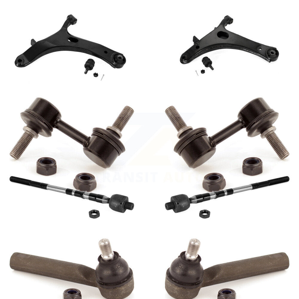 Front Control Arm And Ball Joint Tie Rod End Link Kit (8Pc) For Subaru Impreza