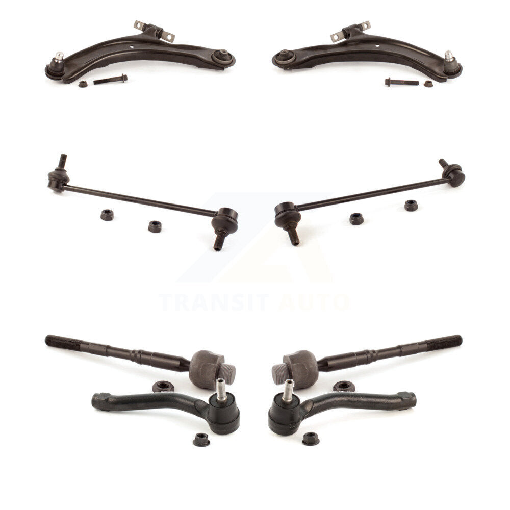 Front Control Arm Ball Joint Tie Rod End Link Kit (8Pc) For Nissan Rogue Select