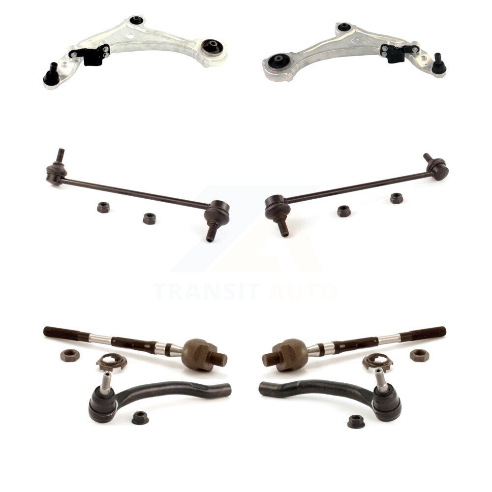 Front Control Arm Ball Joint Tie Rod End Link Kit (8Pc) For 09-14 Nissan Murano