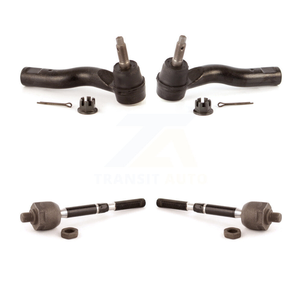 Front Outer & Inner Tie Rod End Kit For Ford Fusion Lincoln MKZ Mercury Milan