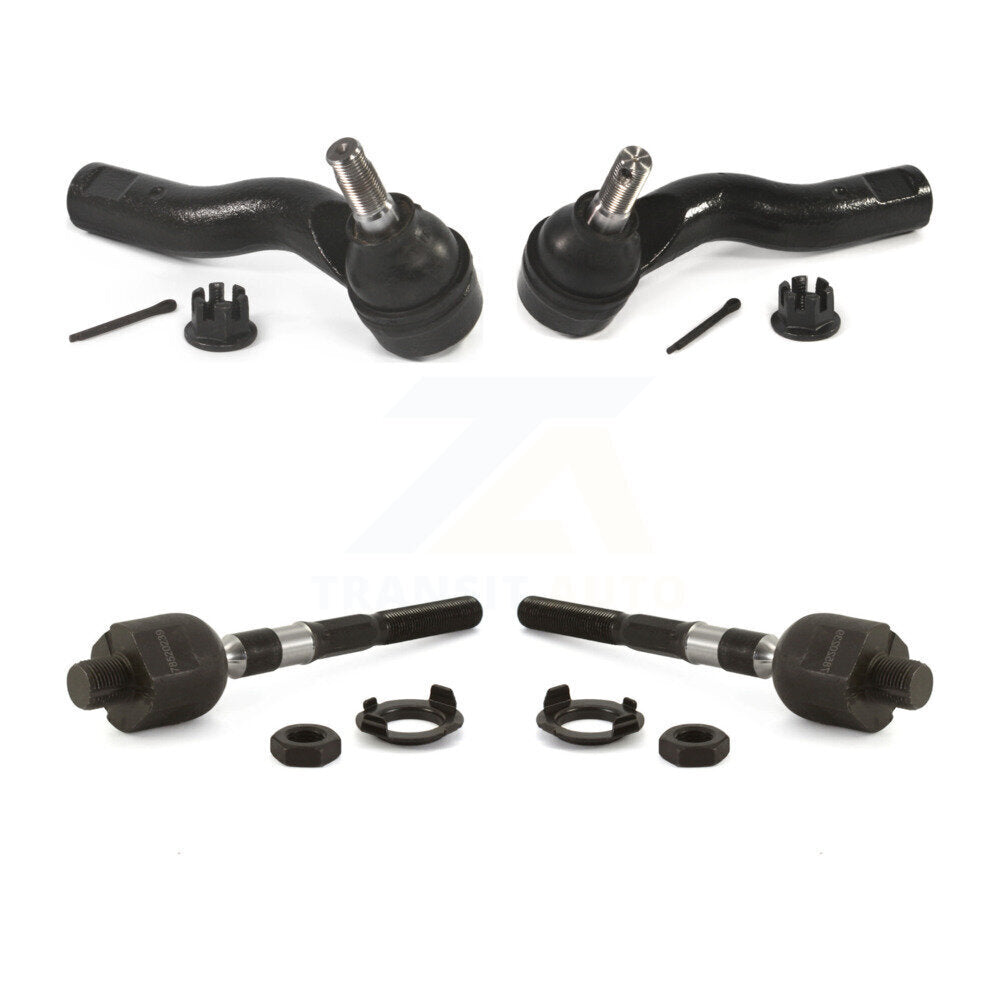 Front Outer & Inner Steering Tie Rod End Kit For Ford Fusion Lincoln MKZ