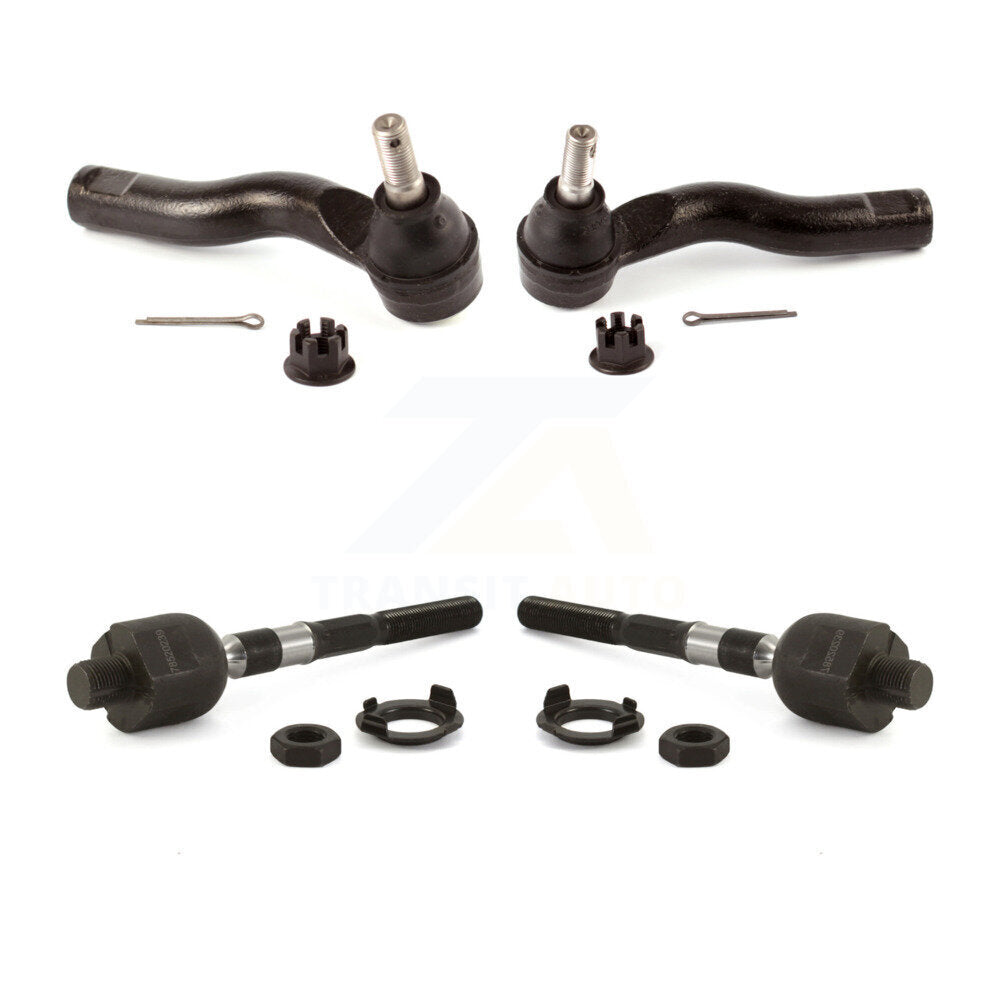 Front Outer & Inner Tie Rod End Kit For Ford Fusion Mazda 6 Lincoln MKZ Zephyr