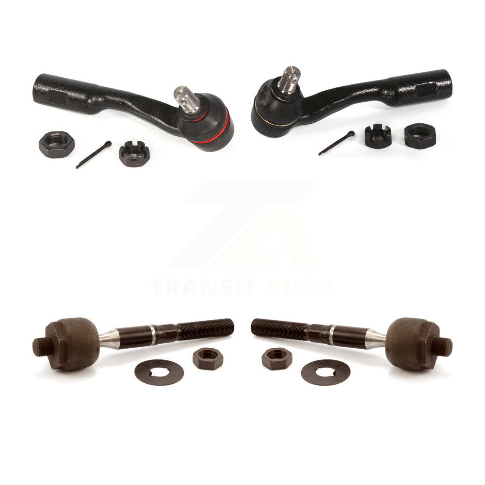 Front Outer & Inner Steering Tie Rod End Kit For Toyota Tundra Sequoia