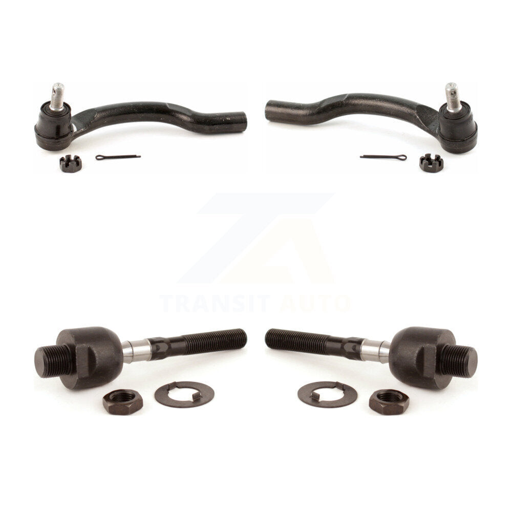 Front Outer & Inner Steering Tie Rod End Kit For 2008-2012 Honda Accord