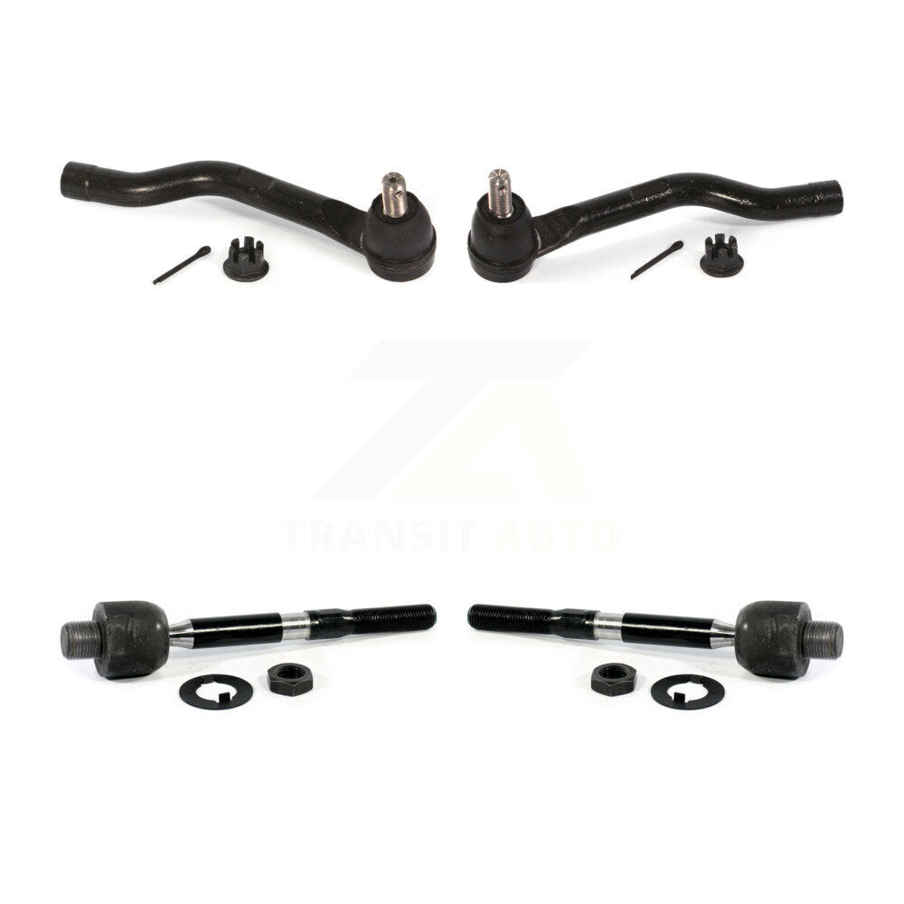 Front Outer & Inner Steering Tie Rod End Kit For Honda Accord Acura TLX 2.4L