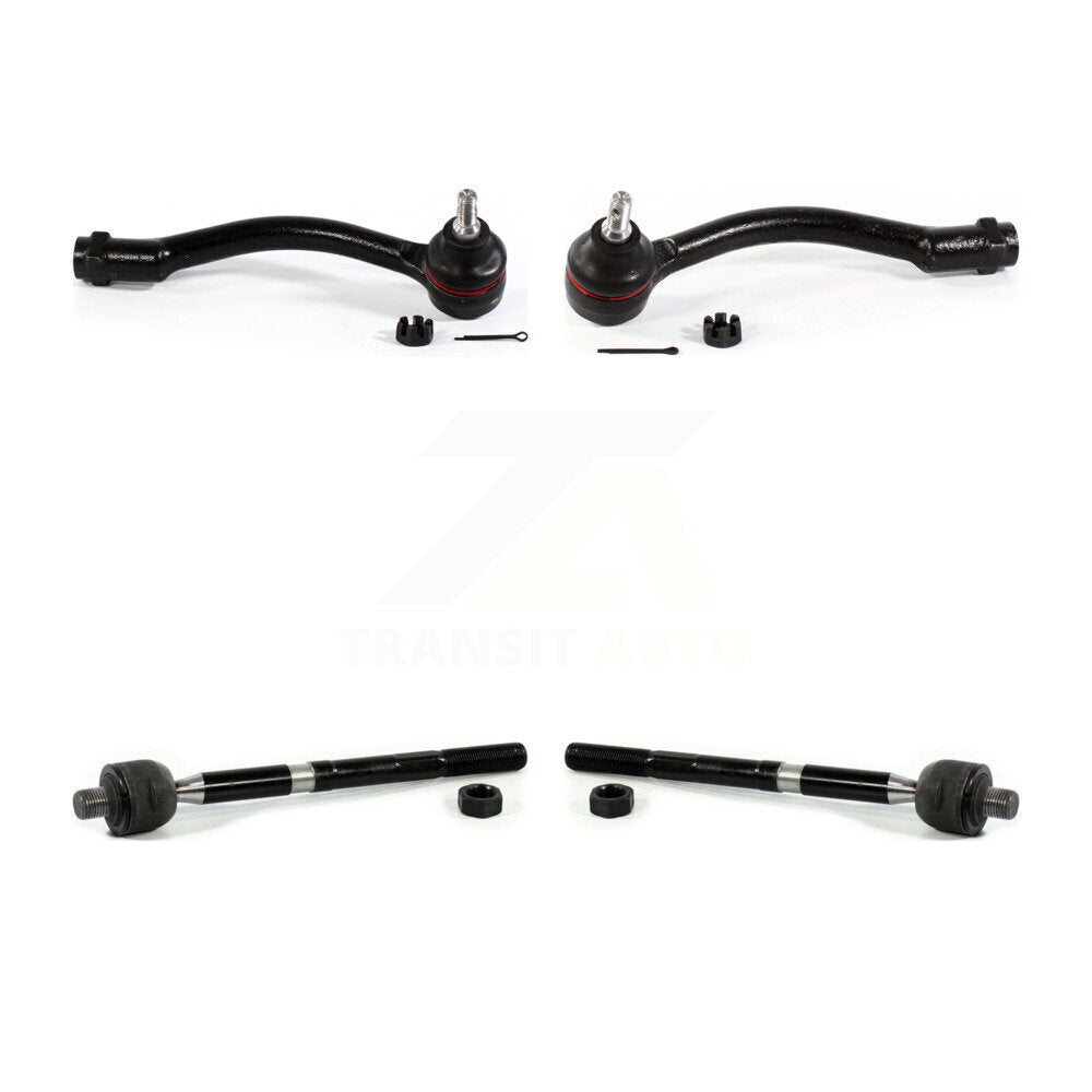 Front Outer & Inner Steering Tie Rod End Kit For Kia Forte Forte5 Koup