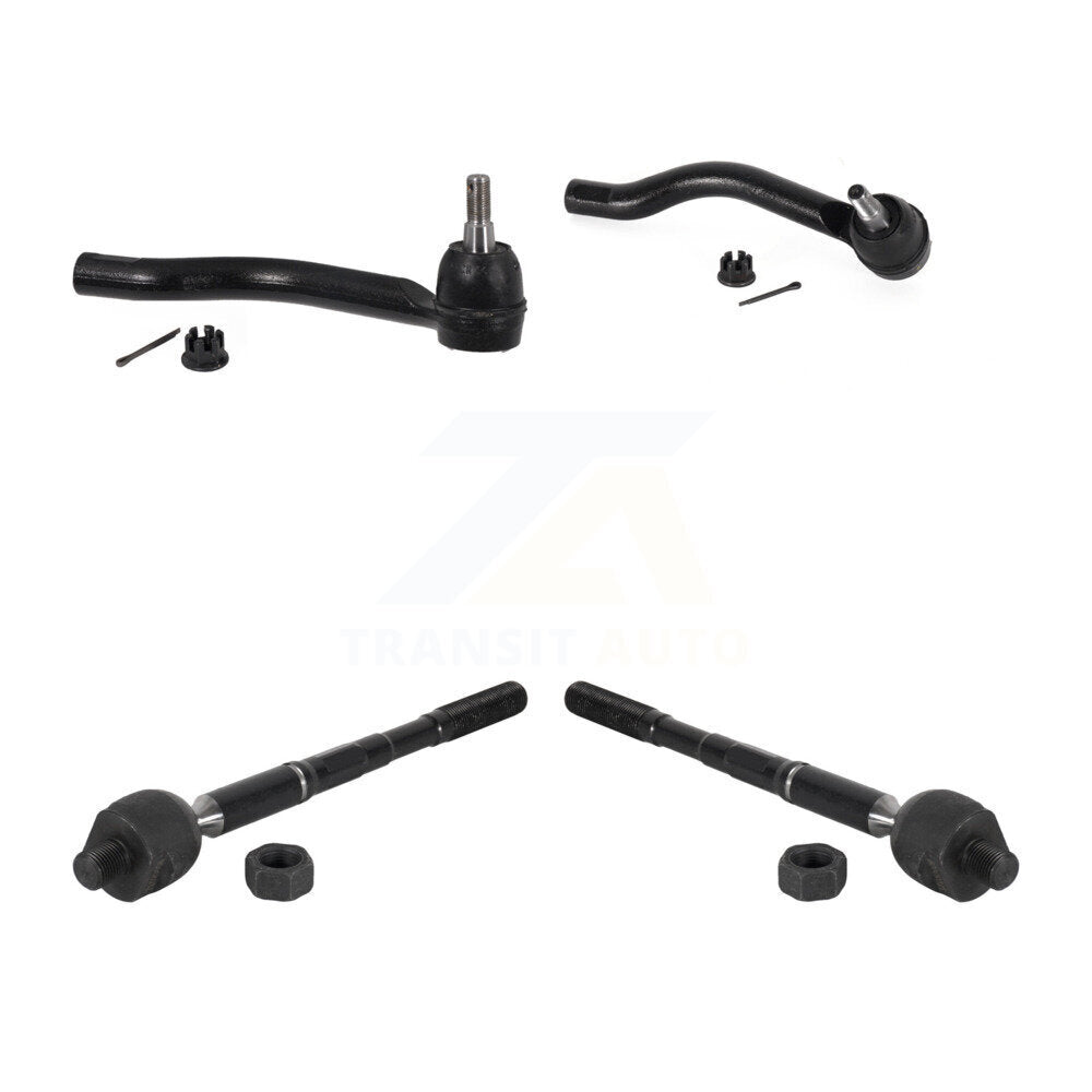 Front Outer & Inner Steering Tie Rod End Kit For 2015-2024 Nissan Murano