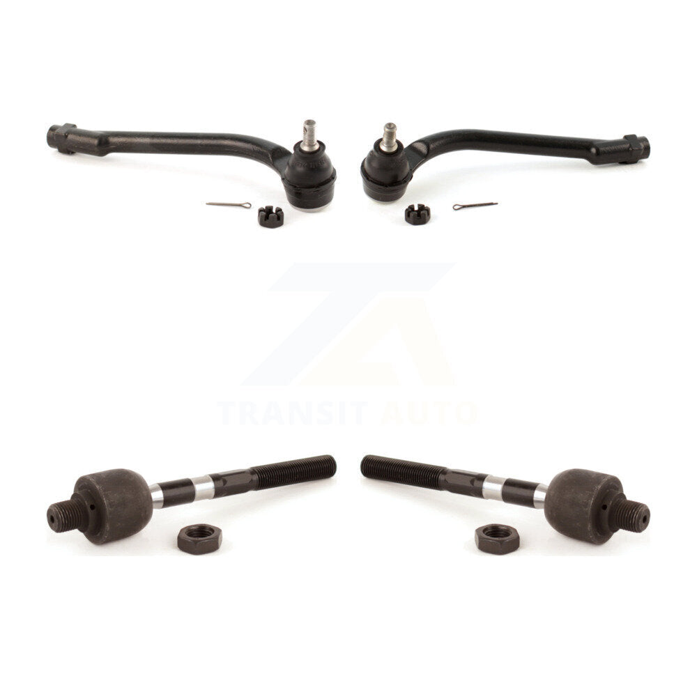 Front Outer & Inner Tie Rod End Kit For Hyundai Elantra Kia Forte Koup Forte5