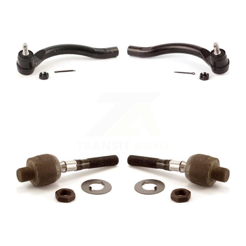 Front Outer & Inner Steering Tie Rod End Kit For Honda Accord Acura TSX