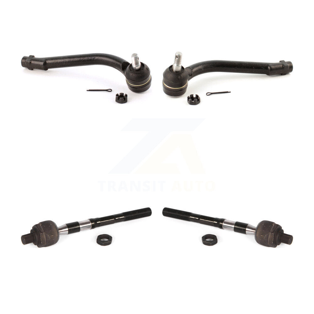 Front Outer & Inner Steering Tie Rod End Kit For 2007-2012 Hyundai Veracruz