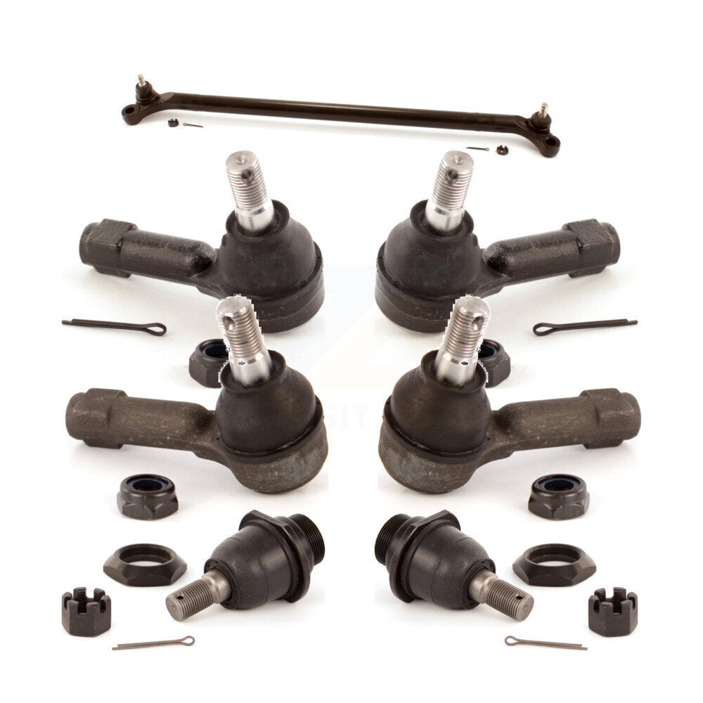 Front Inner Outer Tie Rods Center Link & Lower Ball Joints Kit For Nissan Xterra