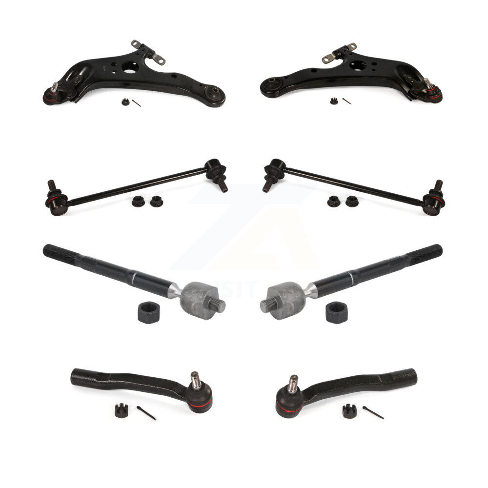 Front Control Arm Ball Joint Tie Rod End Link Kit (8Pc) For 11-20 Toyota Sienna