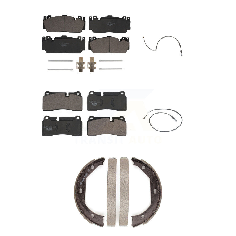 Front Rear Ceramic Disc Brake Pads And Wear Sensors Kit (5Pc) For BMW M2