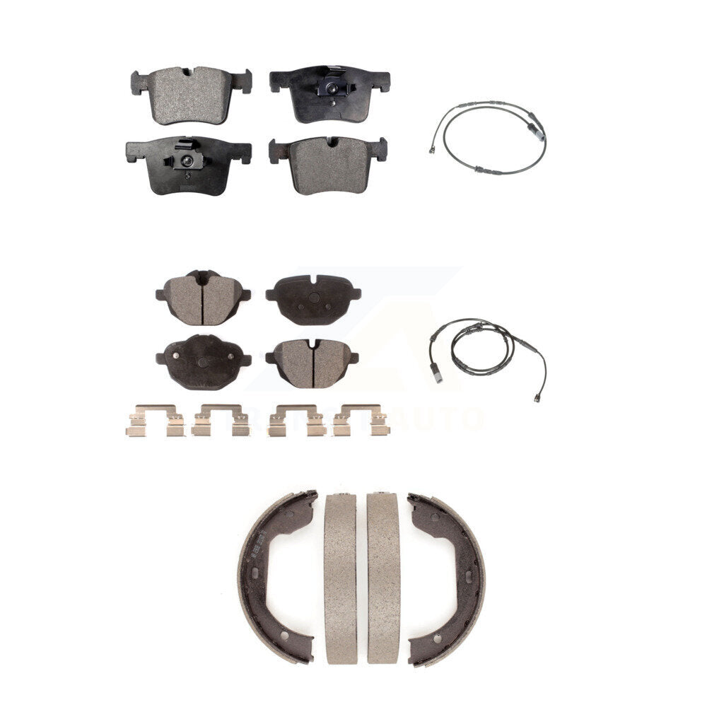 Front Rear Ceramic Brake Pad And Wear Sensor Kit (5Pc) For 2011 BMW X3 xDrive28i