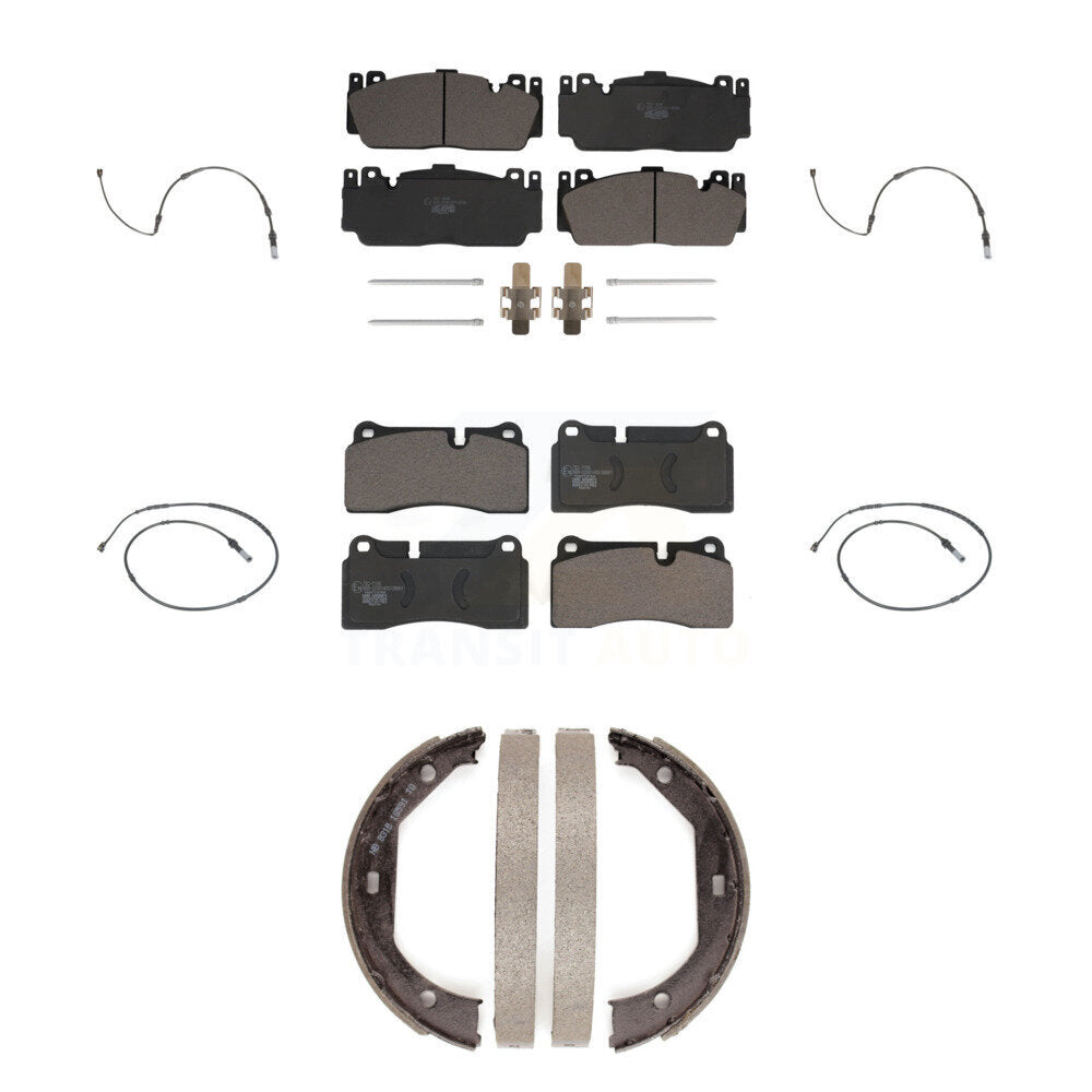 Front Rear Ceramic Disc Brake Pads And Wear Sensors Kit (7Pc) For BMW M2