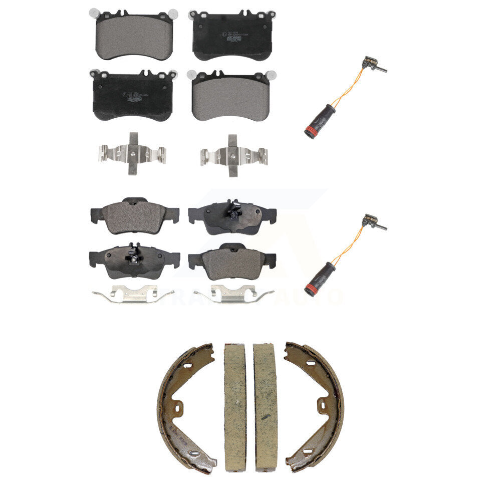Front Rear Ceramic Brake Pad Wear Sensor Kit (5Pc) For Mercedes-Benz CLS550 E550