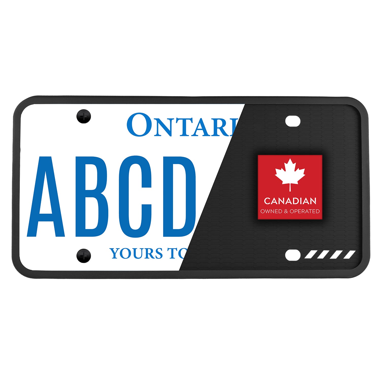 StandardAutoPart Silicone License Plate Frame – Rust-Proof, Rattle-Proof, Weatherproof Cover & Bracket Holder for Front/Rear US & Canada Standard Car Plates