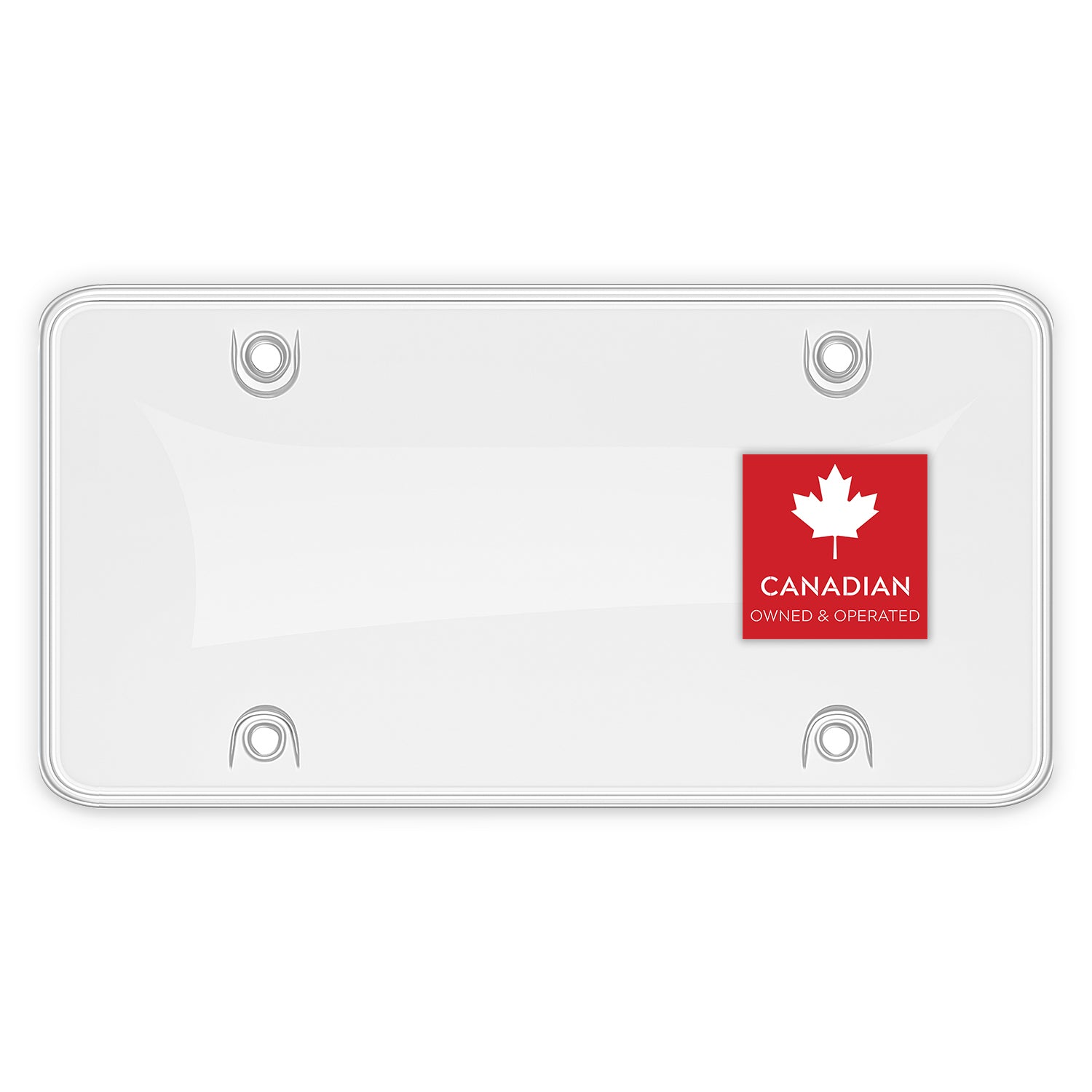 StandardAutoPart Clear Transparent License Plate Frame – Slim Crystal-Clear Cover Tag Holder for Car Truck SUV, Rust-Free Weatherproof Durable Plastic