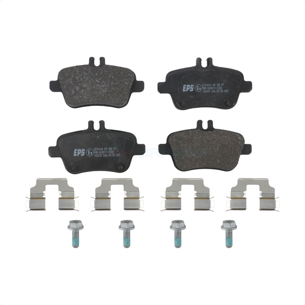 AmeriBRAKES NWF-EPS1646 Disc Brake Pad for 2012-2020 INFINITI QX30, Mercedes-Benz CLA250 and More - Rear